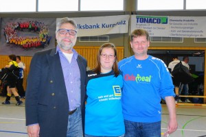 Abteilungsleiter Volker Lieboner mit Andreas Wageriegel und Frau